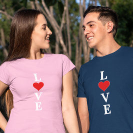 Klassische LIEBE Motif mit moderner Drehung T-Shirt