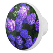 Klassische Lila Hydrangea-Keramik Pull Keramikknauf (Rechts)