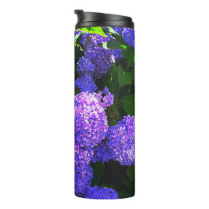 Klassische Lila Hydrangea-Thermal-Tumbler Thermosbecher