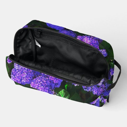 Klassische Lila Hydrangea Toilettenbeutel Waschbeutel (Offen)