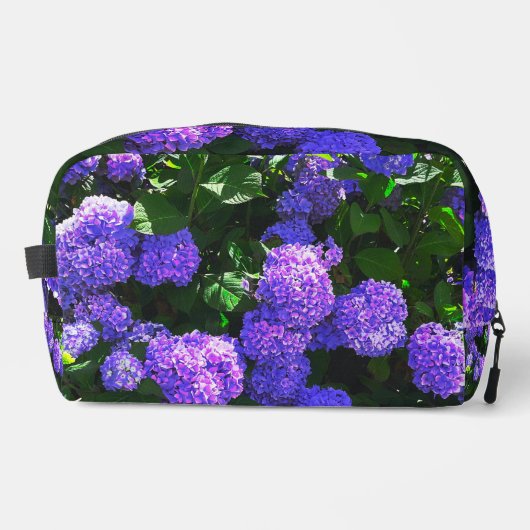 Klassische Lila Hydrangea Toilettenbeutel Waschbeutel (Vorderseite)
