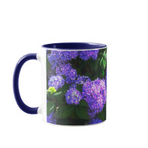 Klassische Lila realistische Hydrangea-Tasse