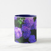 Klassische Lila realistische Hydrangea-Tasse Tasse (Zentrum)