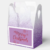 Klassische Lila Silberreihen Geschenkschachtel (Geöffnet)