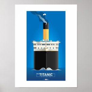 KLASSISCHE LINIENSERIE - RMS Titanic Poster