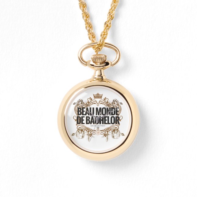 Klassische Logo-Uhr: Beau Monde De Bachelor Armbanduhr (Vorderseite)