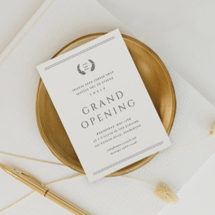 Klassische Logos bei der Eröffnung eines Business Einladung