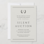 Klassische Logos für Unternehmen - Stille Auktion Einladung (Vorderseite)