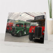 Klassische Londoner Busse Karte (Vorderseite)