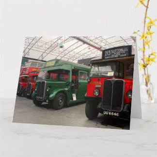 Klassische Londoner Busse Karte