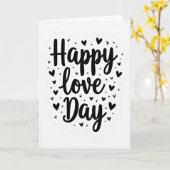 Klassische Love Day Chevron Karte (Gelbe Blume)