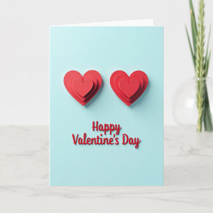 Klassische Love Hearts Karte