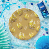 Klassische Luxus Gold Ostereier Pappteller (Party)