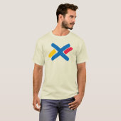 Klassische Malerei Buchstabe X Monogramm T-Shirt (Vorne ganz)
