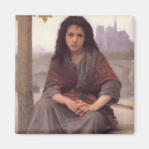 Klassische Malerei von Bouguereau: Das Bohemische  Magnet