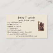 Klassische Malerei von Bouguereau: Das Bohemische  Visitenkarte (Rückseite)