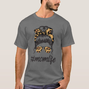 Klassische Mama mit Leopardenmuster T-Shirt