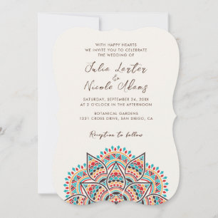 Klassische Mandala-Designs Einladung