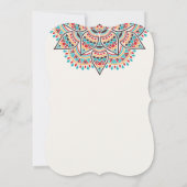 Klassische Mandala-Designs Einladung (Rückseite)