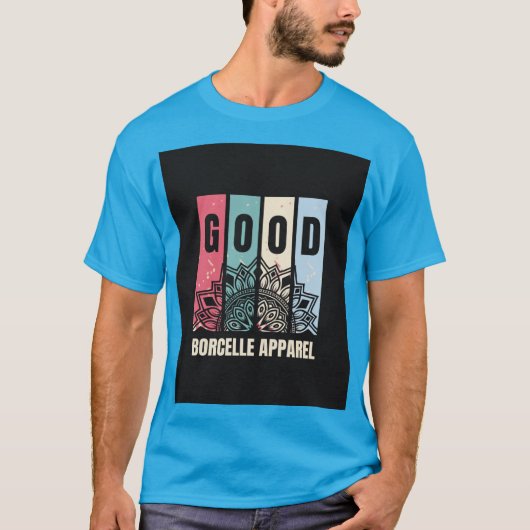 Klassische Männer-blaue T-sirt T-Shirt (Vorderseite)