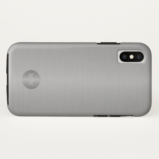 Klassische Männer Business beruflich Silber Monogr Case-Mate iPhone Hülle (Rückseite (Horizontal))