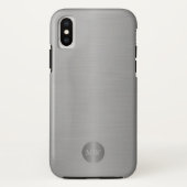 Klassische Männer Business beruflich Silber Monogr Case-Mate iPhone Hülle (Rückseite)