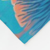 Klassische, Mantarochen-Küstenkunst Fleecedecke (Ecke)