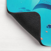 Klassische, Mantarochen-Küstenkunst Mousepad (Ecke)