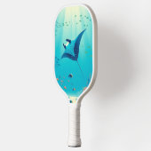 Klassische, Mantarochen-Küstenkunst Pickleball Schläger (Links)