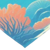 Klassische, Mantarochen-Küstenkunst Tischdecke (Schrägansicht)