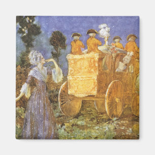 Klassische Märchen Aschenputtel und die gute Fee Magnet