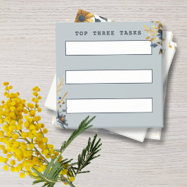 Klassische Marine und Gold Floral zu tun Liste Post-it Klebezettel