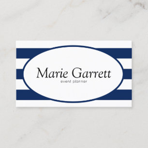 klassische Marinestreifen Visitenkarte