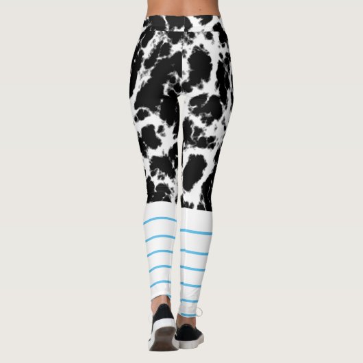 Klassische Marmorkomposition Schulkostüm Leg Leggings (Rückseite)