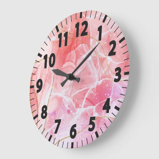 Klassische Marmorsäulenuhr Große Wanduhr (Winkel)