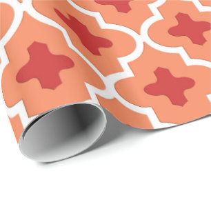 Klassische marokkanische Tile, Mandarin Orange Geschenkpapier