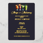 klassische Märsche und eheliche Junggeselinnen-Abs Folieneinladung (Vorderseite)