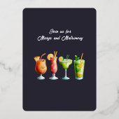 klassische Märsche und eheliche Junggeselinnen-Abs Folieneinladung (Rückseite)