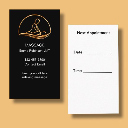 Klassische Massage Erinnerung Business Cards Visitenkarte