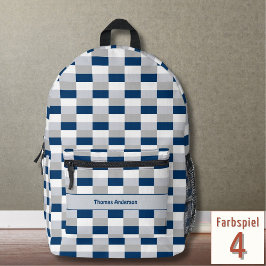 Klassische Medical Color-Kombination Bedruckter Rucksack