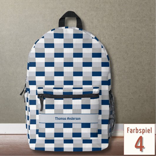 Klassische Medical Color-Kombination Bedruckter Rucksack