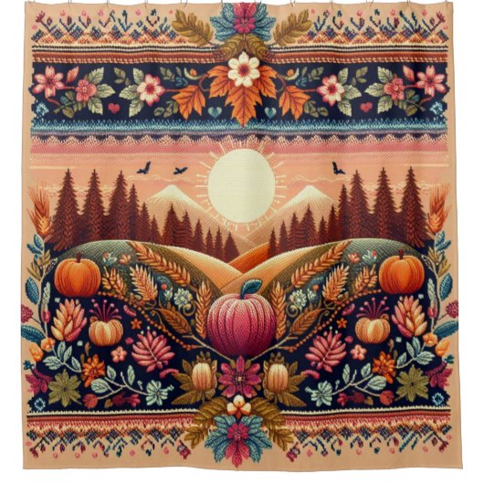 Klassische Messe Herbst/Herbst Duschvorhang (Vorderseite)