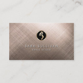 Klassische Metal Dance Studio Icon Business Card Visitenkarte