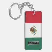 Klassische mexikanische Flagge Schlüsselanhänger (Vorderseite links)