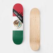 Klassische mexikanische Flagge Skateboard (Vorderseite)