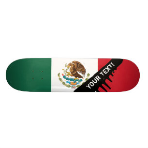 Klassische mexikanische Flagge Skateboard