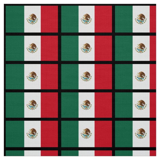 Klassische mexikanische Flagge Stoff (Muster)
