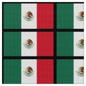Klassische mexikanische Flagge Stoff (Nahaufnahme)