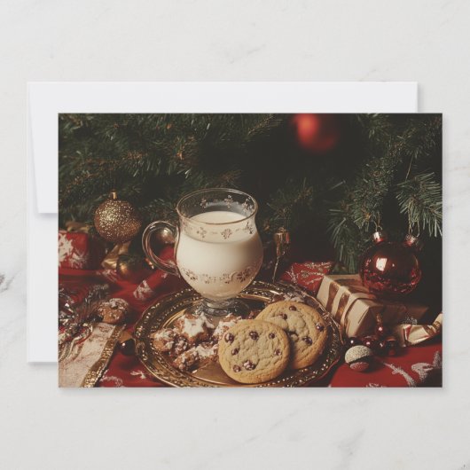Klassische Milch und Cookies Einladung (Vorderseite)