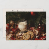 Klassische Milch und Cookies Einladung (Vorne/Hinten)